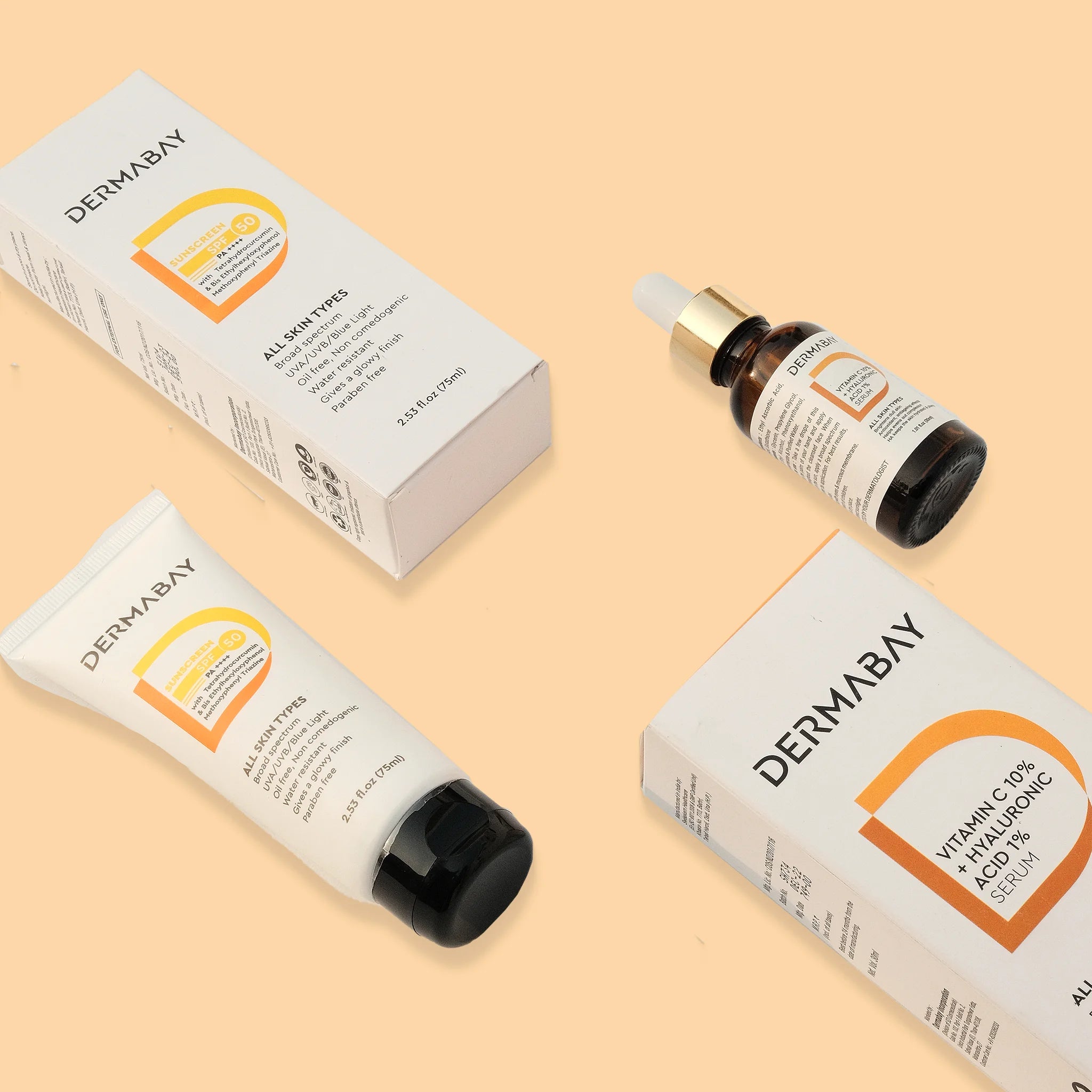 Sunscreen with Vitamin C Serum