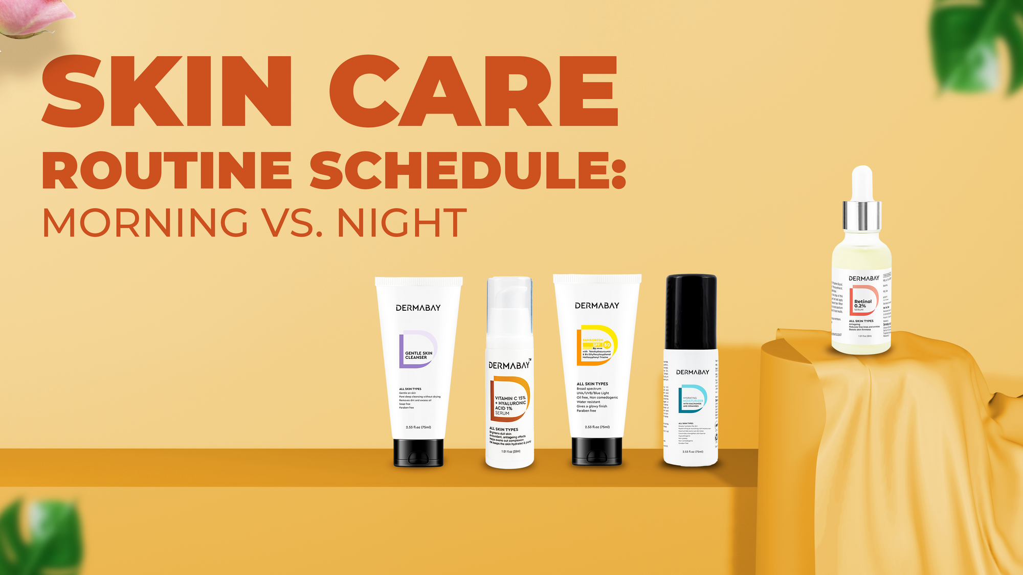 Morning vs night skincare routine