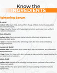 Brightening serum acid ingredients