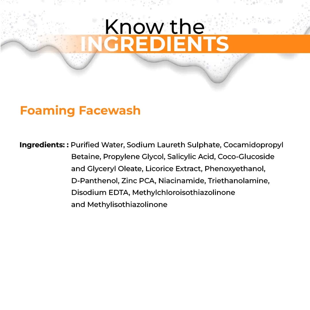 Foaming Facewash with Salicylic Acid & Zinc PCADermabay