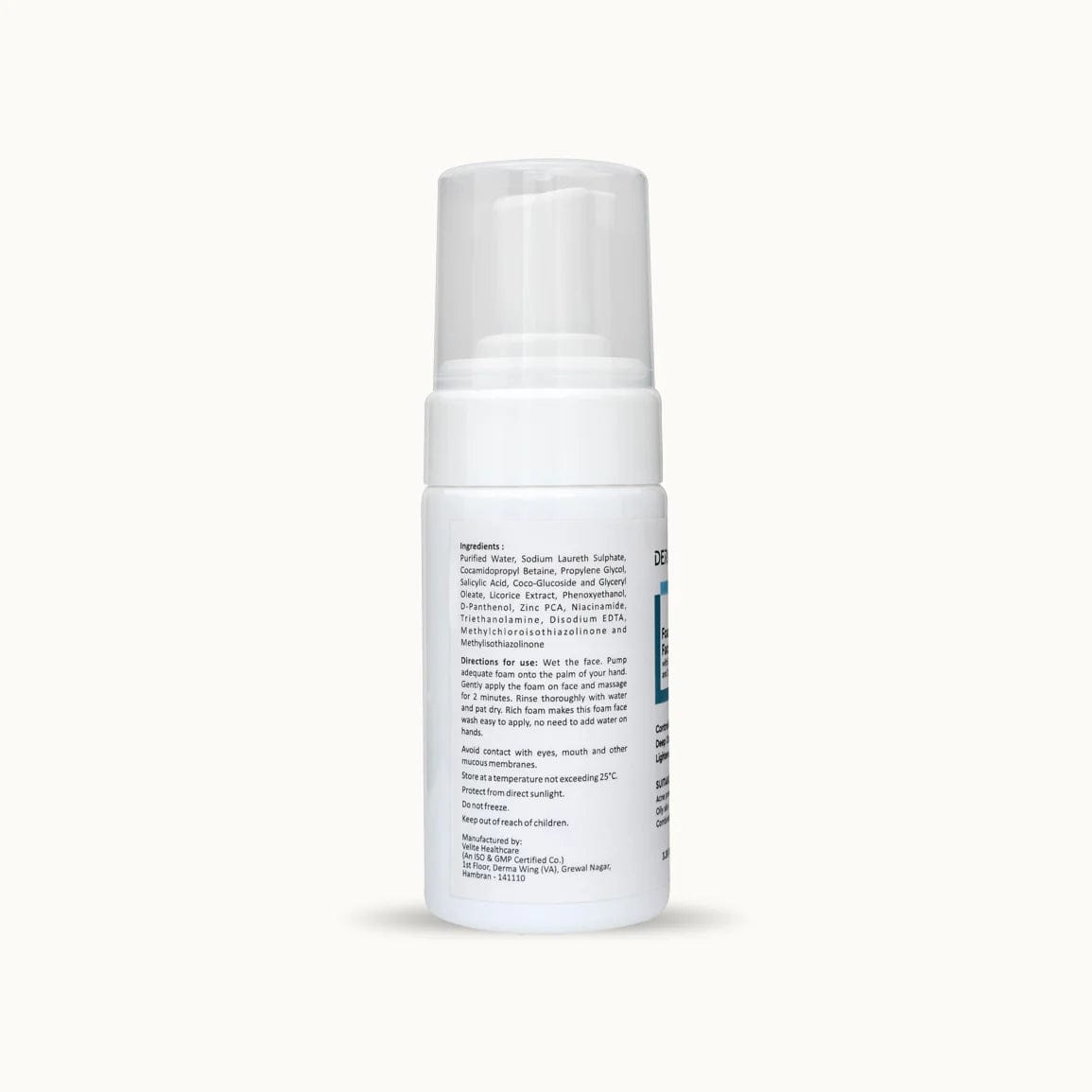 Foaming Facewash with Salicylic Acid & Zinc PCA - DermabayDermabay