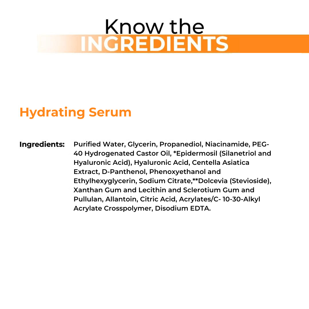 Hydrating Serum with hyaluronic acid