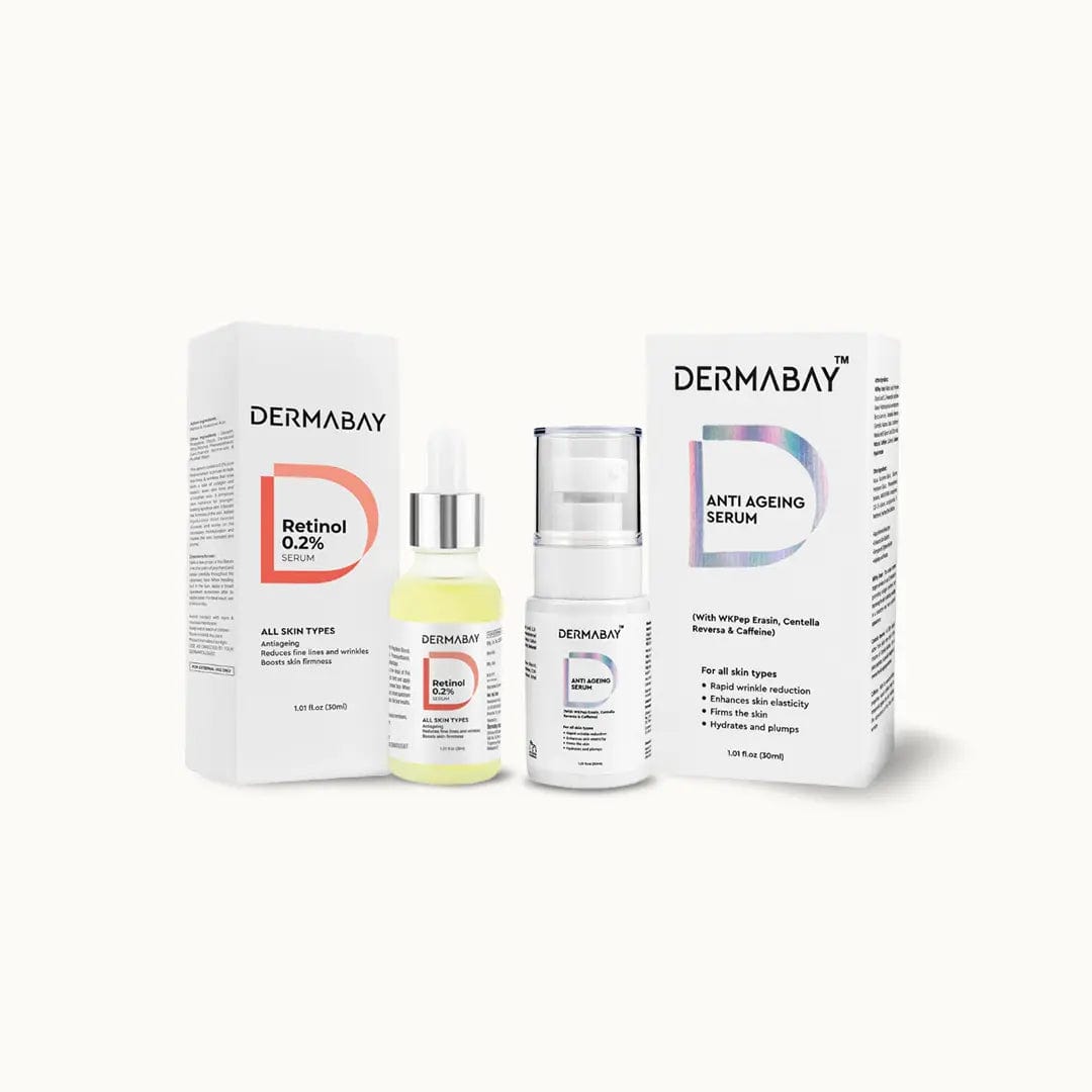 Powerful Anti-ageing Duo | Anti-Aging serum with WKPep Erasin + Retinol 0.2% serum - DermabayDermabay